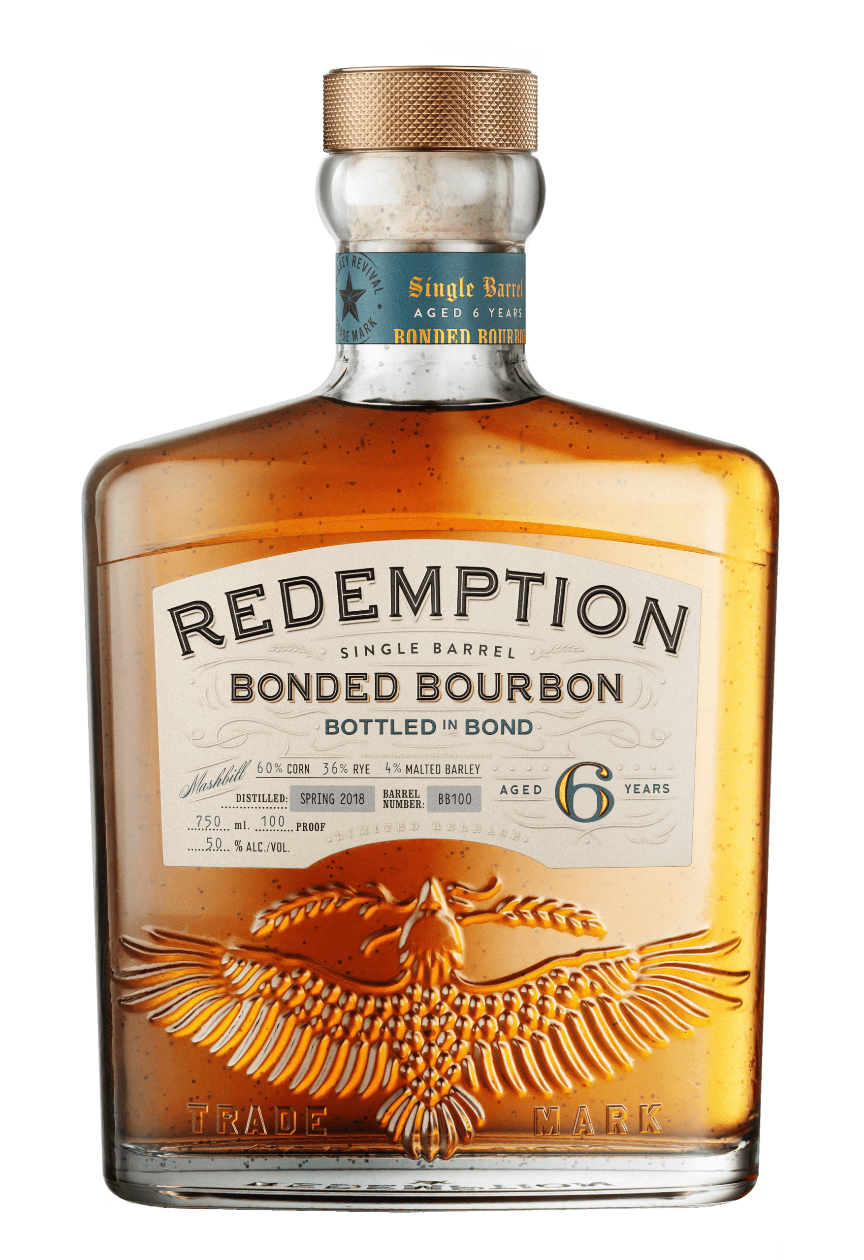 REDEMPTION BBN 6YR BOTTLED IN BOND 750ML