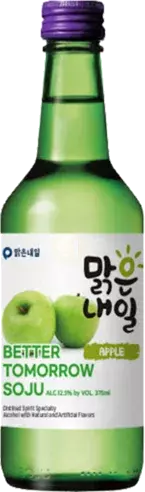 BETTER TOMORROW SOJU APPLE 375ML