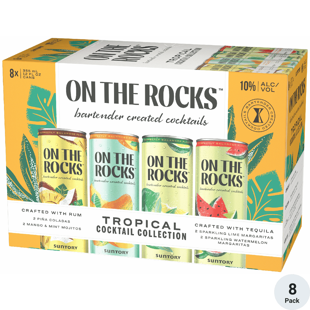 ON THE ROCKS TROPICAL COCKTAILS (8X355ML)