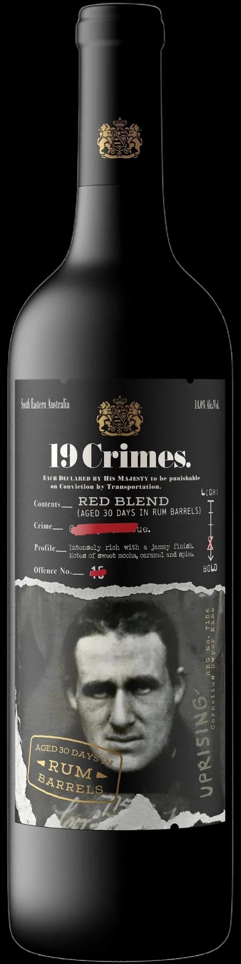 19 CRIMES THE UPRISING RED 750 ML