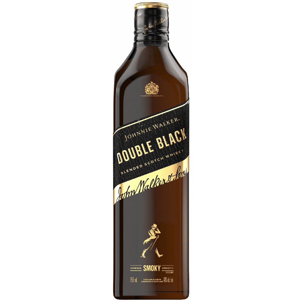 JOHNNIE WALKER DOUBLE BLACK 750ML