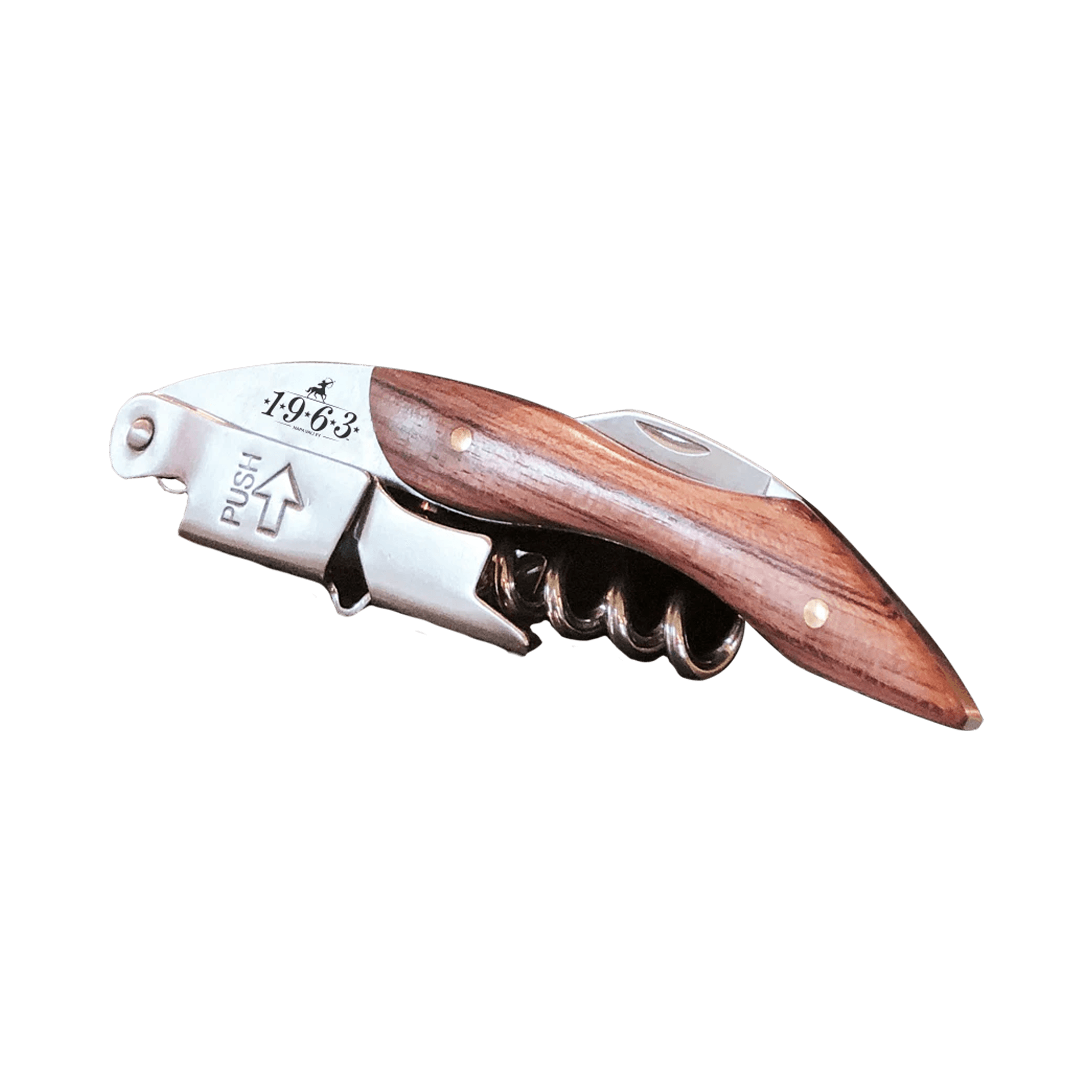 WOOD HANDLE  WINE KEY 750ML