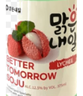 BETTER TOMORROW SOJU LYCHEE 375ML
